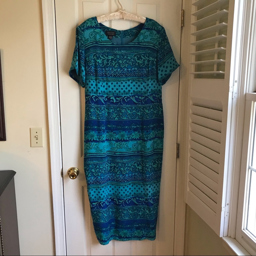 Silk sheath dress
